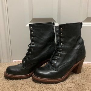 Frye Lucy Lace Up Boots 8.5